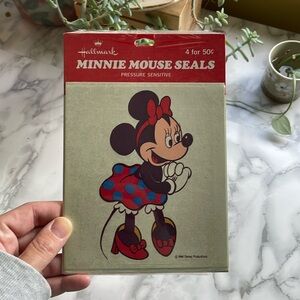 Vintage Hallmark Disney Minnie Mouse stickers - sealed